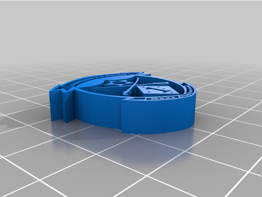 usmc batallón 5th infantería marina logo by sucio 0311 3d print model - Mito3D