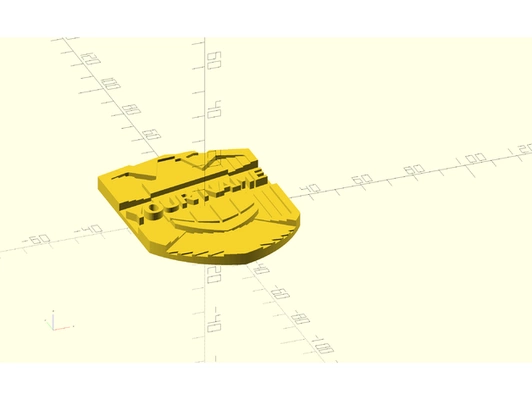 dredd badge personnalisable by karlmowbray 3d print model - Mito3D