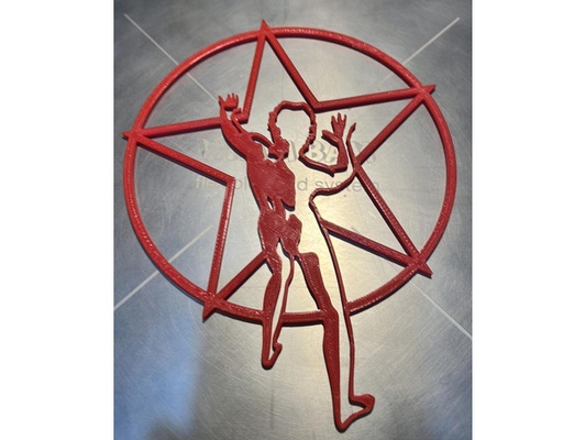 rush - starman logo by woodrow1856 2d wall art bands music rock 3d print model - Mito3D