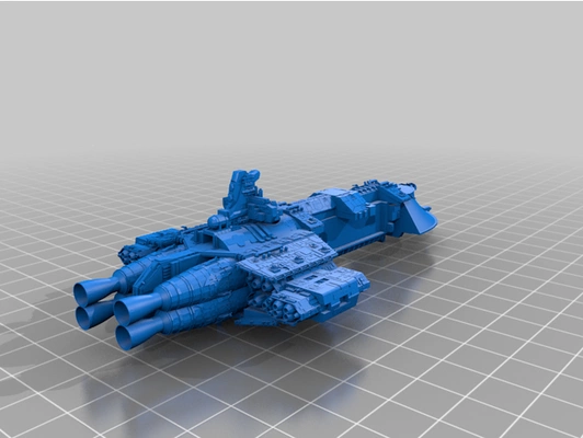 gro crucero chandrilla klasse by halcón nieves flota batalla gótico bfg martillo guerra 40k 3d print model - Mito3D