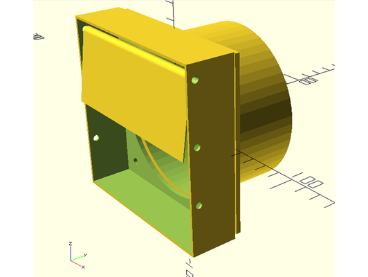 personnalisable évent couverture gaine by dlbain 3d print model - Mito3D