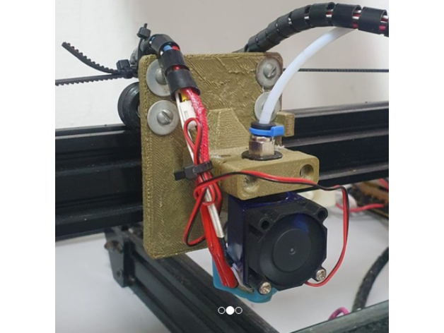 hotend montare e3d creatobot i3 by albarreto v6 prusa supporto 3D print model - Mito3D