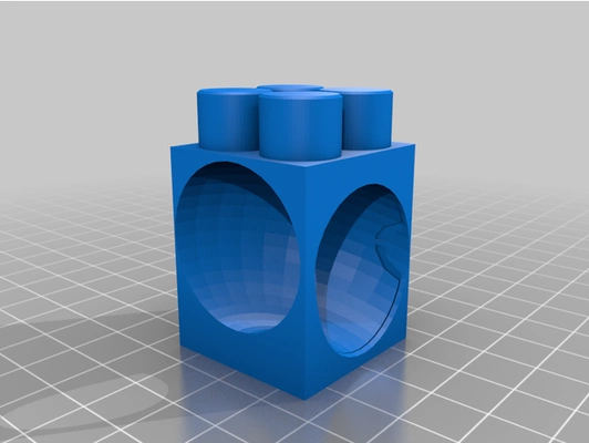 rampcornerhole2r hubelino by lyrique 3d print model - Mito3D