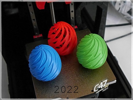 ostern eier 2022 by c47 3d käfig dekoration easter2022 ostereier ufdepques osterei 3d print model - Mito3D