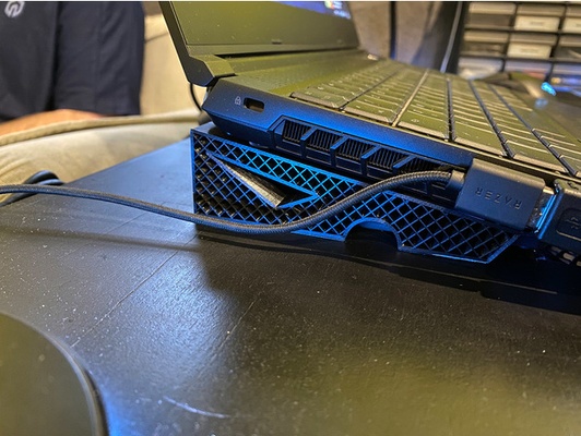 xmg neo 15 e21 laptop stand 4 parts by gramthug 3d print model - Mito3D