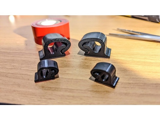 flettere cavo clip by niente gestione 3d print model - Mito3D