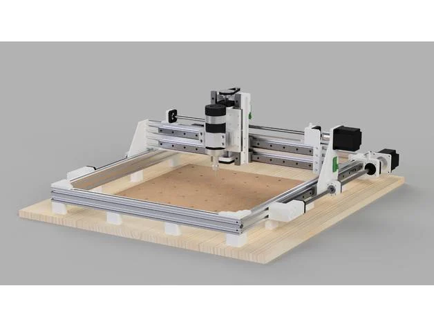 3d impreso cnc enrutador by señor infierno 2040 extrusión v espacio 2080 aluminio máquina grbl grblshield arduino proteger 3D print model - Mito3D