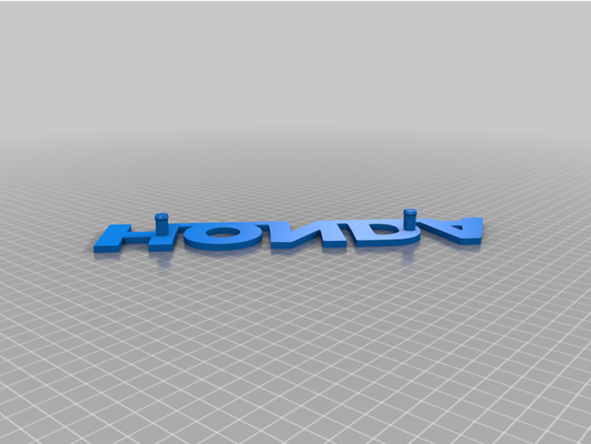 honda logo by tyrhex staatsbürgerlich 3d print model - Mito3D