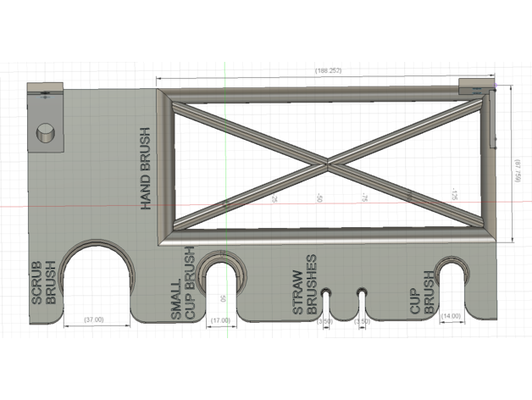 cozinha multi brush suporte by robdoc 3d print model - Mito3D