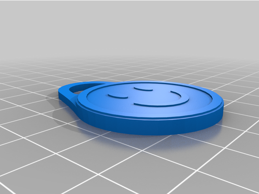 smiley portachiavi by phbr 3d print model - Mito3D