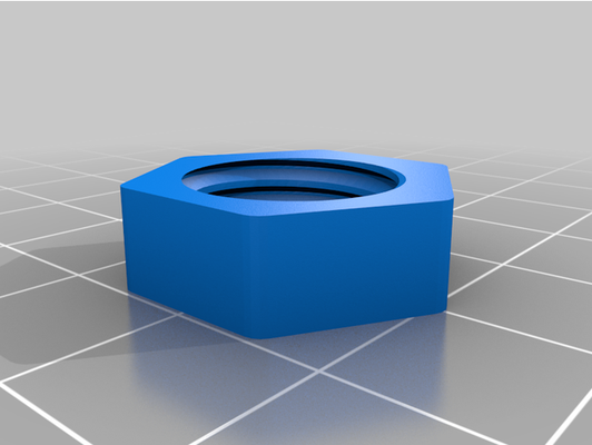 50-13 inch bolt nut by physicswhiz bolts nuts nutsnbolts 3d print model - Mito3D