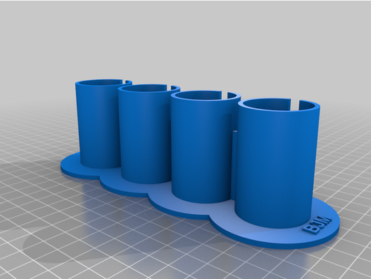 variable number 15 & 50 ml falcon tube rack by imgin3d lab equipment holder 3d print model - Mito3D