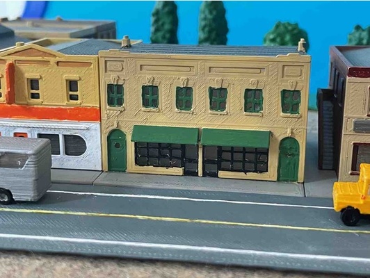 cittadina edificio us 7 negozio z scale by bonnerbiber miniclub modello ferrovia ferrovia treno treni n scala scenario terreno 3d print model - Mito3D