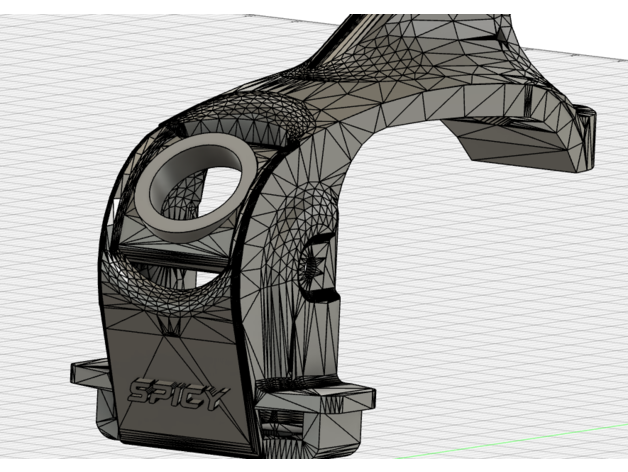 garra pájaro of presa caddx hormiga cámara by picantefpv 3D print model - Mito3D