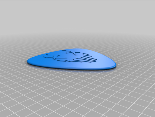 mushroomhead jumbo guitar pick by 1awesomeguy 3d print model - Mito3D