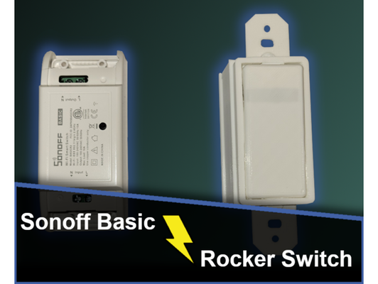 sonoff temel değiştirmek ışık by harcanan ev asistan aydınlatma akıllı 3d print model - Mito3D