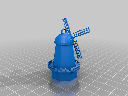 moulin vent porte clés by homme sol ngss css 3d print model - Mito3D