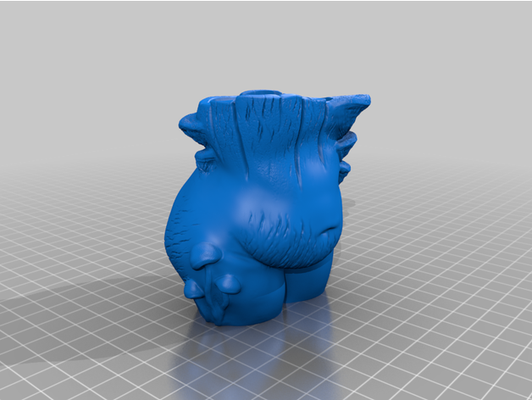 bbw mantar tanrıça şekil by kuro sanat vücut pozitiflik yaratıcı dekor dekorasyon fantezi orman minyatür kalemlik vermek odun zbrush 3d print model - Mito3D