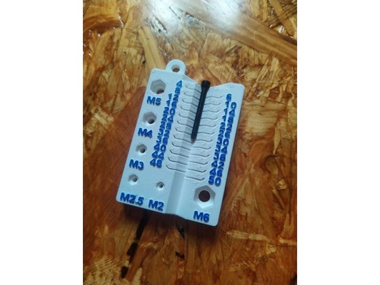 metric bolt sorter - m2 m25 m3 m4 m5 m6 magnetic by freshp screw sorting 3d print model - Mito3D