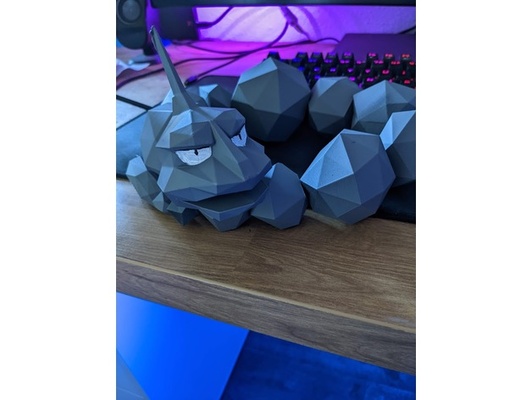 24 flexible onix pokemon fácil cuerda adjunto archivo by blackthorn90 articulado brock rock 3d print model - Mito3D