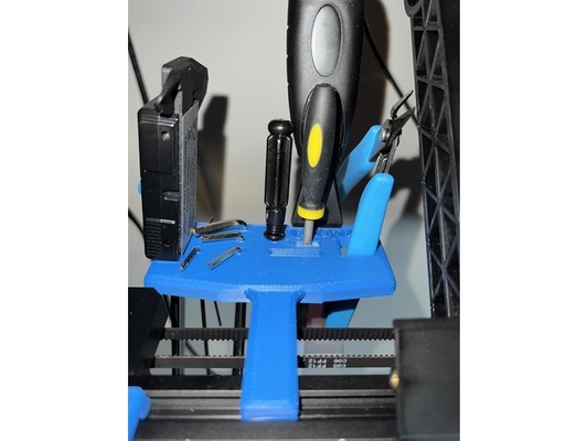 tool holder top bar by burgerhure realität ender 3 s1 werkzeug halter unterstützung 3d print model - Mito3D