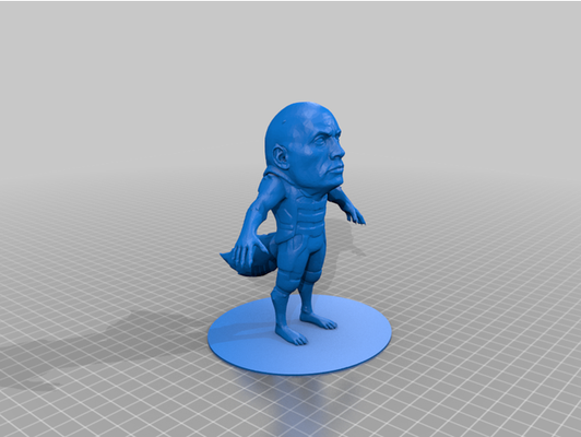 rock it raton laveur by mrtoonlord animal bradley tonnelier dwayne johnson gardiens galaxie merveille meme mèmes scifi roche 3d print model - Mito3D