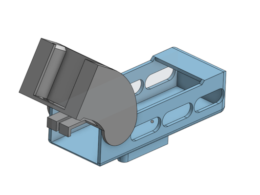 esterno batteria montaggio nerf tattico rotaia by red200110 lipo titolare supporto mod 3d print model - Mito3D