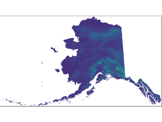 alaska topographique soulagement carte by swissmaker 3d print model - Mito3D