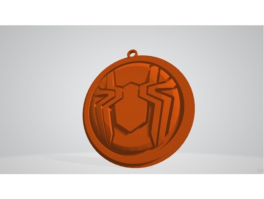 homem aranha medalha n by superduya43 emblema logotipo medalhão 3d print model - Mito3D