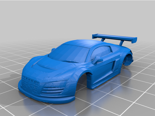 turbo corrida audi r8 lms c 72 by vicencarpi 3d print model - Mito3D