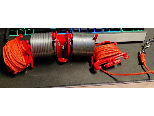 slinky dipole antenna by lunchbox7985 amateurradio amateur radio ham 3D print model - Mito3D