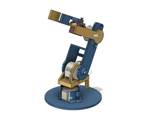 klein roboter arm by benlex arduino uno bitcamp hackathon robotik 3d print model - Mito3D