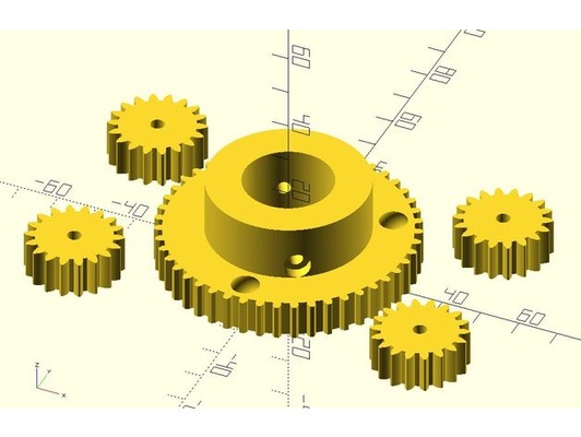 mano manejar engranajes by taheilers accesibilidad openscad silla ruedas 3d print model - Mito3D