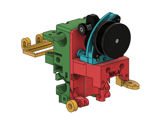 mk sailfin wagen segelflosse extruder anycubic mega by virtuell max carriage 3d print model - Mito3D