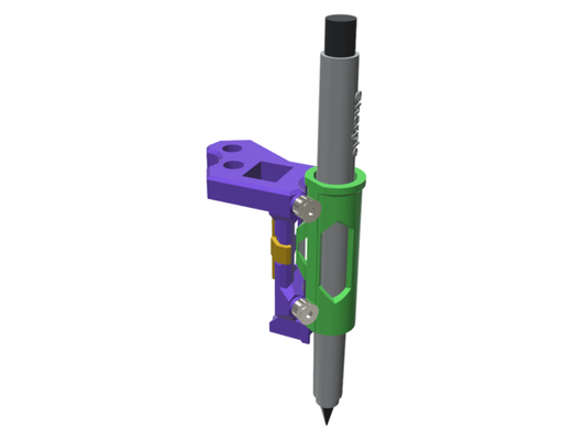 zero slop giocare magnetico cnc 3d stampante penna plotter adattatore titolare supporto v4 by pip 1 anycubic delta kossel lineare 3d print model - Mito3D