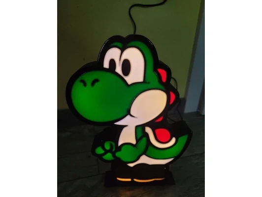 yoshi-led-lampe by fenrirswolf 3d print model - Mito3D