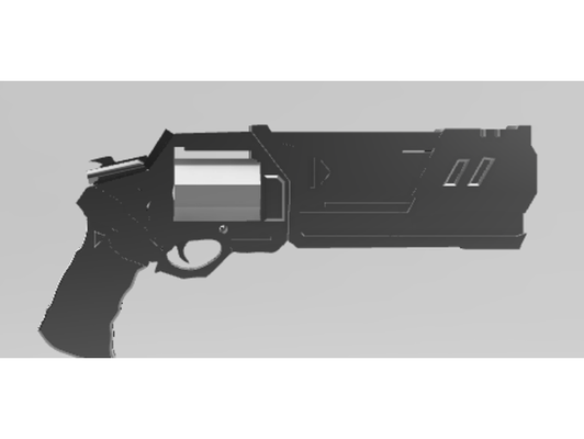 ultra morte inspirado pistola by ouagadougou arma fogo 3d print model - Mito3D