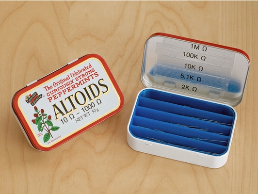 altoids organizer by estep divider resistors 3d print model - Mito3D