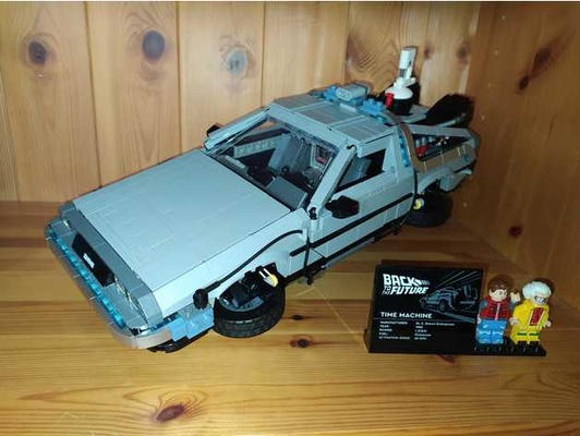 lego delorean 10300 stand by ysera 3d print model - Mito3D