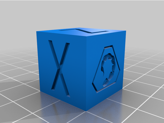 calibração cubo xyz aceno cabeça edição by keks0703 teste 3d print model - Mito3D