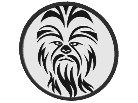 chewbacca portavasos v3 by gorrón beber posavasos estrella guerras 3d print model - Mito3D