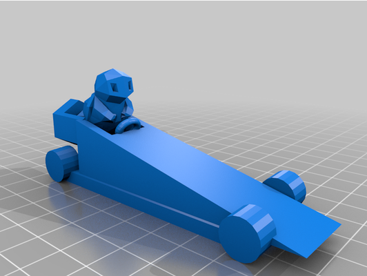 spritzen rennen wagen by noahupp81 poly pokémon 3d print model - Mito3D