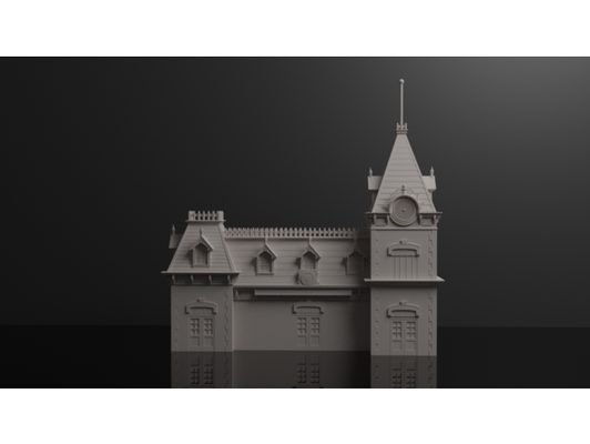 disneyland zug bahnhof by geradeaus 3d print model - Mito3D