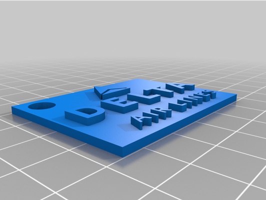 delta luft linien schlüsselbund by abonnieren 3d print model - Mito3D