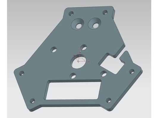 flsun q5 taban plakası efektör temel by marcubusch delta hotend 3d print model - Mito3D