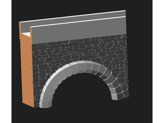 pedra arco customizável by vendicar1 modelo openscad paramétrico scad escala parede 3d print model - Mito3D