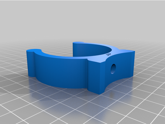 pvc rohr clip 50 mm besondere anteil 60 attache sp ciale rohre by jp ol 3d print model - Mito3D