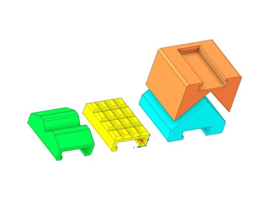 park tarafı kelepçe adaptörler by saç maşası 90 derece adaptör kulp destek lidl tüp 3d print model - Mito3D