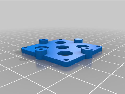 aio 265x265 to caddx vista 20x20 adapter by ikherty 3d print model - Mito3D