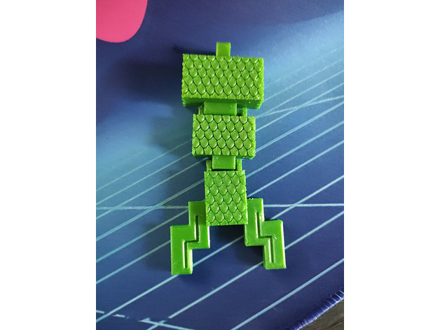 8 bit sereia rabo chaveiro by kyuubinight articulado merfolk nostalgia impressão in colocar 3D print model - Mito3D